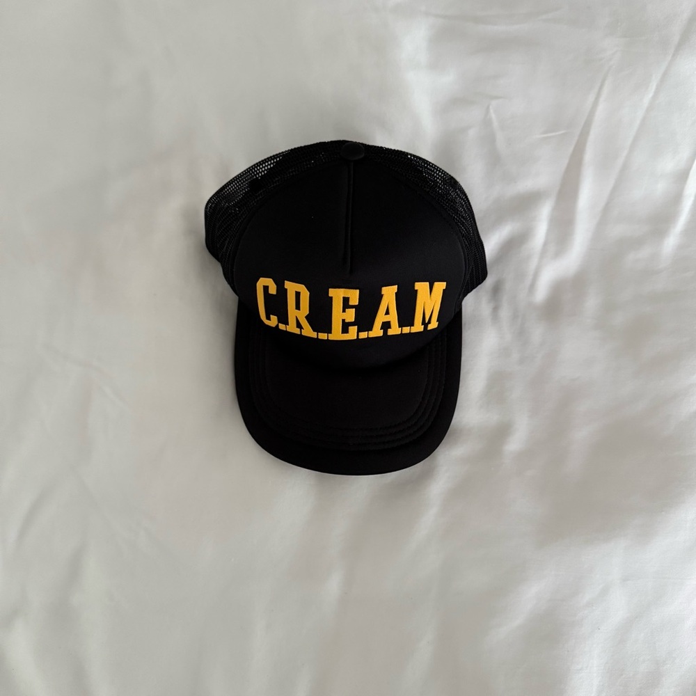 Black and Gold C.R.E.A.M. Trucker Hat